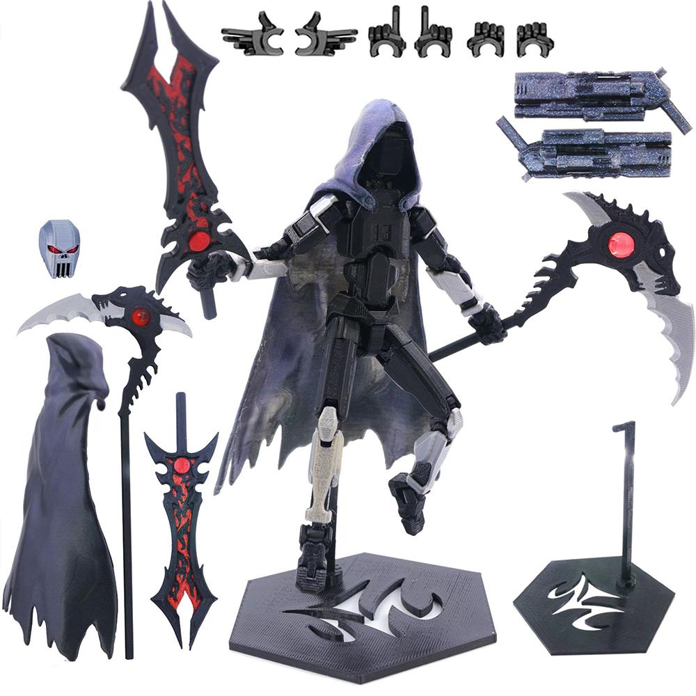 3D-печатная фигурка Смерти/Мечника 13 Action Figures Многосуставная Подвижная Lucky 13 Action Figure Nova 13 Action Figure в подарок