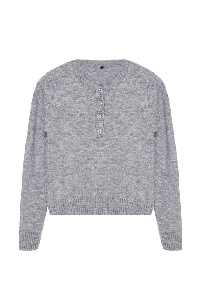 Женский свитер в элегантном стиле, мягкий текстурированный базовый трикотаж с камнем, свитер