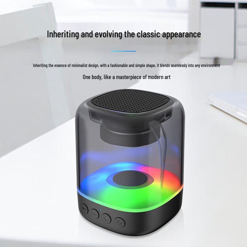 Цветная мини-Bluetooth-колонка AD-0361 с китайской вилкой (адаптер в комплекте) (Китайская версия)