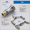 HEIGHTEN Reel Handle Knob Chess Series 15mm Gunmetal and Gold for SHIMANO Type A and DAIWA Type S HT12503