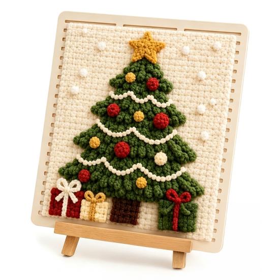 Набор для рукоделия Yarn Art Decor Projects DIY, ткачество, рисование, набор для вязания крючком на Хэллоуин и Рождество, набор для начинающих, праздничный