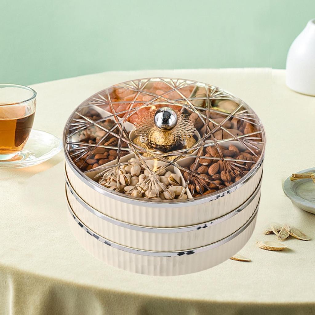 Разделенный поднос для сервировки, тарелки для закусок, украшение для стола, конфеты из сухофруктов, для