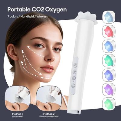 CO2 Кислородная пузырьковая ручка — Портативный аппарат для лица для ухода за гелевой кожей лица, Домашний СПА, Кислородный пузырьковый бьюти-аппарат для лица