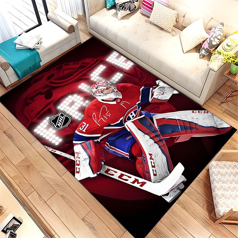 Montreal Canadiens (19) Rug Suitable For Living Rooms Bedrooms Computer Rooms Dining Areas And Placement Under Tables And Chairs Also An Ideal Choice