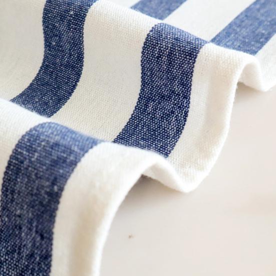 Кухонное полотенце для посуды Впитывающее Быстросохнущее Чайное полотенце Синее в клетку в полоску Безворсовое Многоразовое Салфетка для вытирания для посуды Стеклянной посуды Кухонной утвари