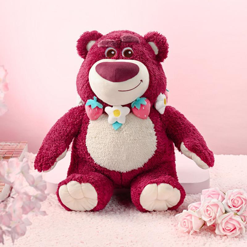 Potdemiel Toy Story Lotso Official Licensed Flower Bouquet Holding Plush Bear Strawberry Fragrance Valentine Gift