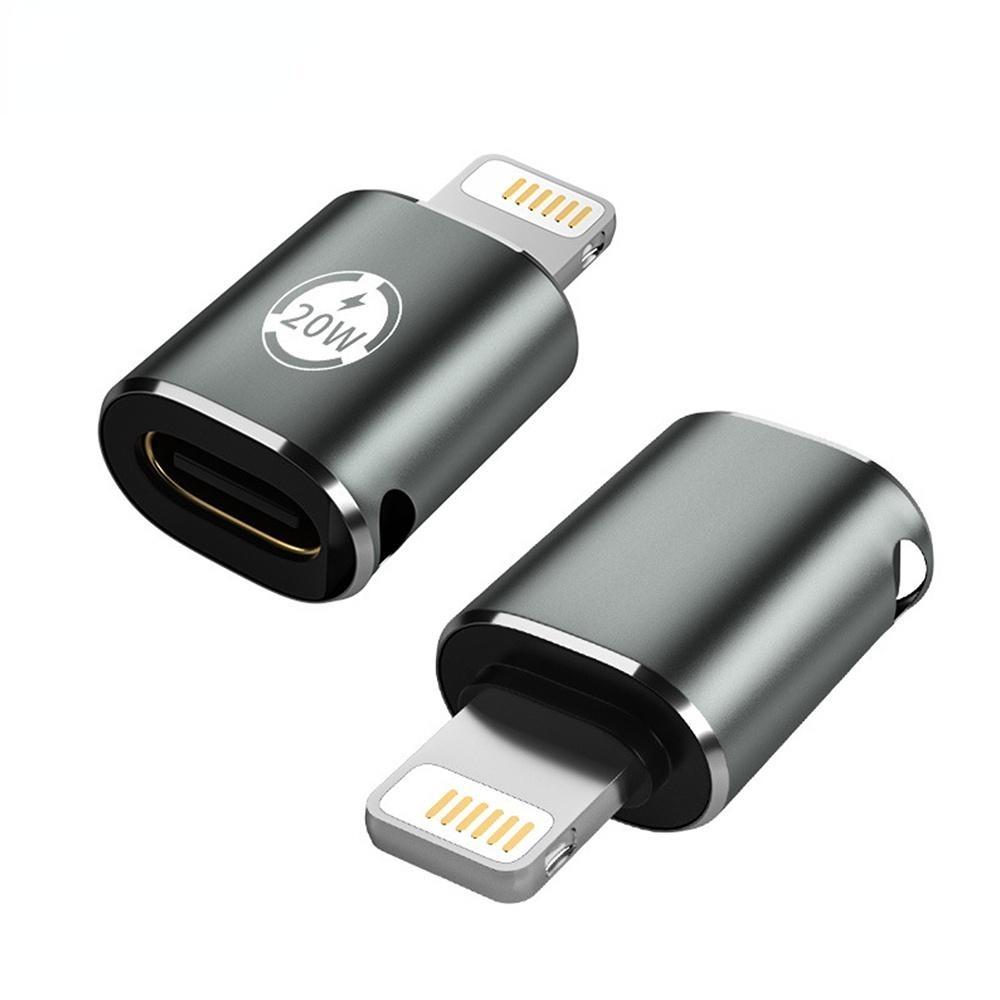 1 шт. PD20W Type C OTG адаптер для быстрой зарядки для IPhone 14 13 12 USB C «мама» для освещения мужской прямой локтевой преобразователь