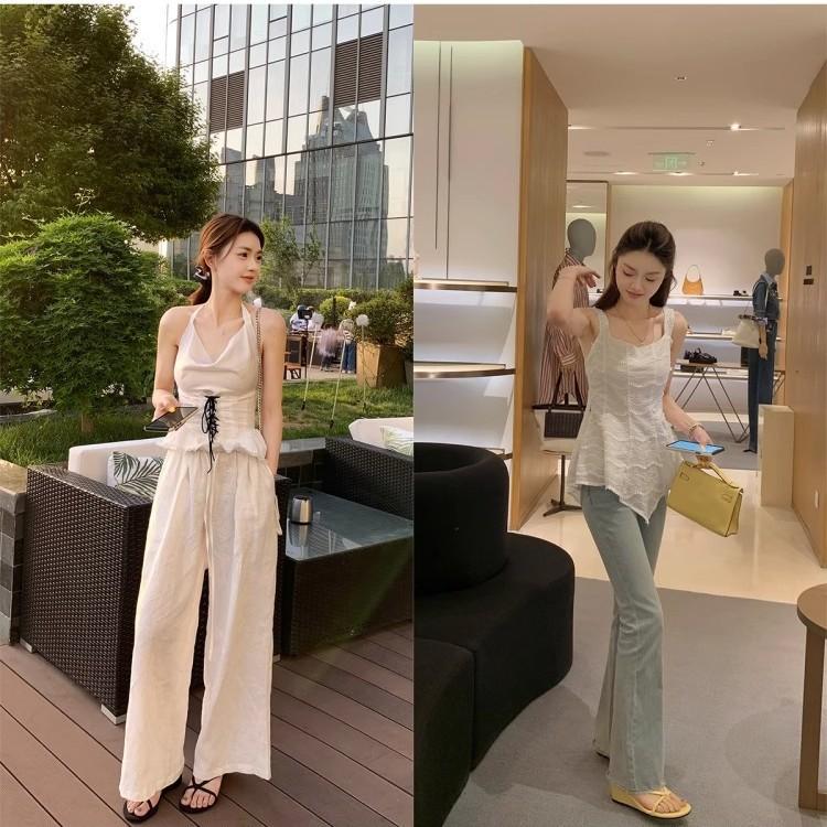 Sheepskin Grape Mother and High 6cm Slippers Women's Summer Toe Fairy Wind Outside Wearing Thin Strap Wedge Herringbone Cool Slippers