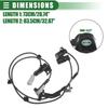 ABS Wheel Speed Sensor for Toyota Hilux 2004-2012 Plastic Rubber Black 2pcs