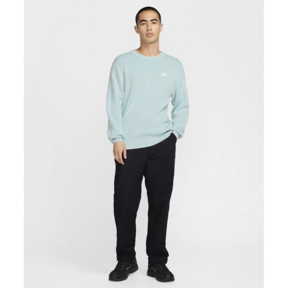 Nike Клубный свитер с круглым вырезом M Glacier Blue White Fq2913 474