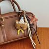 Cartoon Bear Nylon Lanyard Ornament Handmade Rope Bag Charm New Bag Hanging Accessories