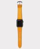 Матовый кожаный ремешок Matteu для Apple Watch из полнозерновой кожи Toscana (желтый) Wc97316