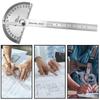 Rotary Measuring Ruler Metal Angle Finder For School Office 180 Degree Protractor Stainless Steel Woodworking Tools Goniometer Angle Ruler