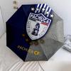 1 шт. Автоматический складной зонт - C.F. Узор Pachuca, Портативный и складной дизайн с 8 спицами, Рождественские и новогодние подарки