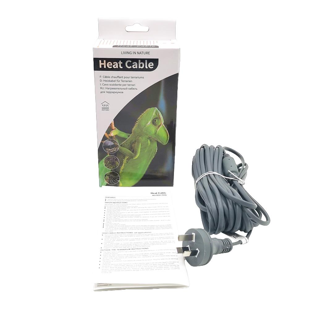 Штекер ЕС/США/Великобритании/Австралии Уход за рептилиями В аксессуарах для питомцев Водонепроницаемая силиконовая резина Греющий кабель для рептилий для обогрева террариума Дно Клетка для питомцев Рептилии Греющий коврик