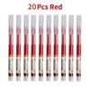 10/20 ШТ. Высококачественные Гелевые Ручки Игольчатого Типа Черные, Синие, Красные Чернила Прямая Жидкая Ручка Канцелярские Товары Школьные и Офисные Принадлежности