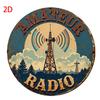Retro Ham Radio Wall Art: Easy Installation & Weather-Resistant for Indoor/Outdoor Use