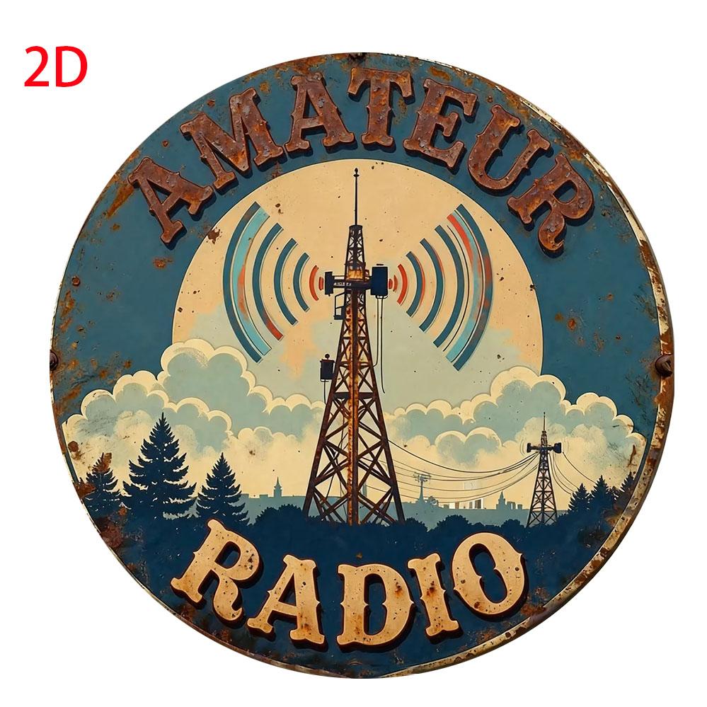Retro Ham Radio Wall Art: Easy Installation & Weather-Resistant for Indoor/Outdoor Use