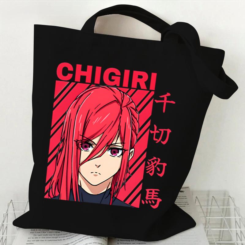 Сумки на плечо в стиле аниме для женщин, синяя сумка-тоут с принтом замка, многоразовые сумки для покупок, холщовые сумки