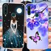New Case For Huawei Y6p MED-LX9 Luxury Flower Love TPU Soft Silicone Back Cover For Huawei Y6p Y6P 2020 Bumper Phone Case Funda