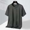 Cotton Men's T-shirt Short Sleeved Loose, Comfortable, Breathable Sports and Casual Solid Color Round Neck Summer Top