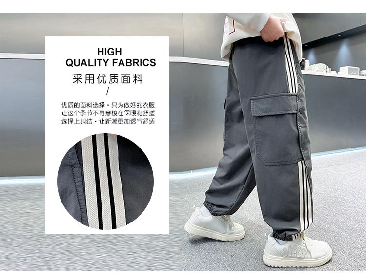 Children's clothing, boys' pants, spring and autumn styles, 2026 new spring clothing, sports pants, middle-aged children's spring casual boys' trend