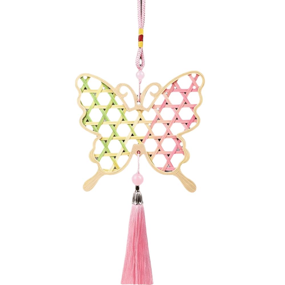 Zongzi Bamboo Pendant Material Kit Handmade Wind Chime Kit  Courtyard Decor