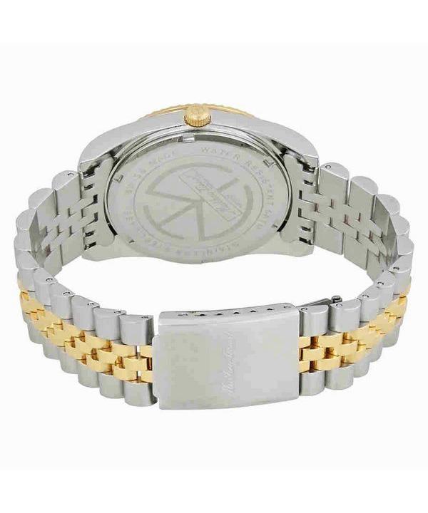 Mathey-Tissot Mathy III Двухцветные кварцевые мужские часы из нержавеющей стали с золотым циферблатом H810BDI