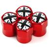 4Pcs UK Flag Car Wheel Tire Stem Air Valve Caps Covers For MINI COOPER S JCW F55 F56 R55 R56 R60 F60 Exterior Auto Accessories q6