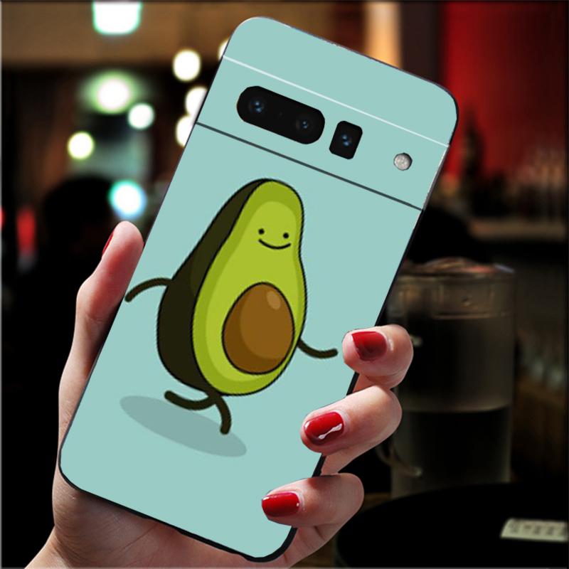 Phone Case For Google Pixel 10 9 Pro XL 9A 8 7 6 Pro Pixel 8A 7A 6A Pixel 8 7 6 5 Art Funny avocado Fruit