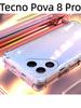 For Tecno Pova 8 Pro Case Air Protection Silicone Clear Transparent Shockproof Housing for Tecno Pova 8 Pro Phone Casing