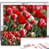 5D Diamond Painting Tulips Mosaic DIY Diamond Embroidery Rhinestone Home Decoration