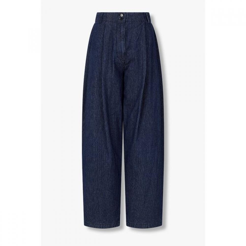 Studio Tomboy Women Stripe Tuck Denim Pants 9176362973ar