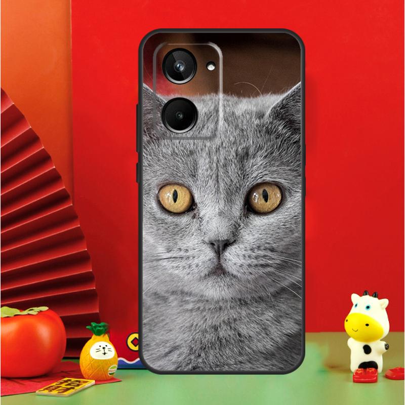 Чехол для Realme 15 Pro GT7 GT6 10 11 12 13 14 Pro Plus C67 C63 C61 C55 C51 C53 C35 C75 C65 с изображением британской короткошерстной кошки