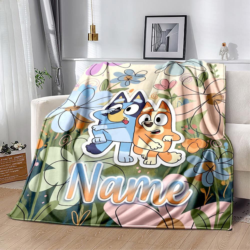 Rainbow Friends Adventure Personalized Name Blanket Lightweight Personalized Blanket Warmthful Decor for Sofa Couch Picnics Office Chair
