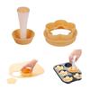 Tart Shells Mold Pastry Cake Cup Press Mold Plastic Mini Round Tarts Shell Maker Baking Tools