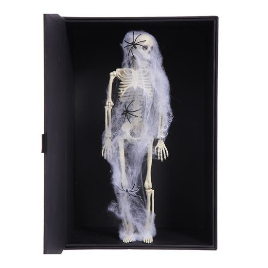 Хэллоуин Скелет всего тела Posable Суставы Реалистичные украшения человеческого скелета для вечеринки Дом с привидениями