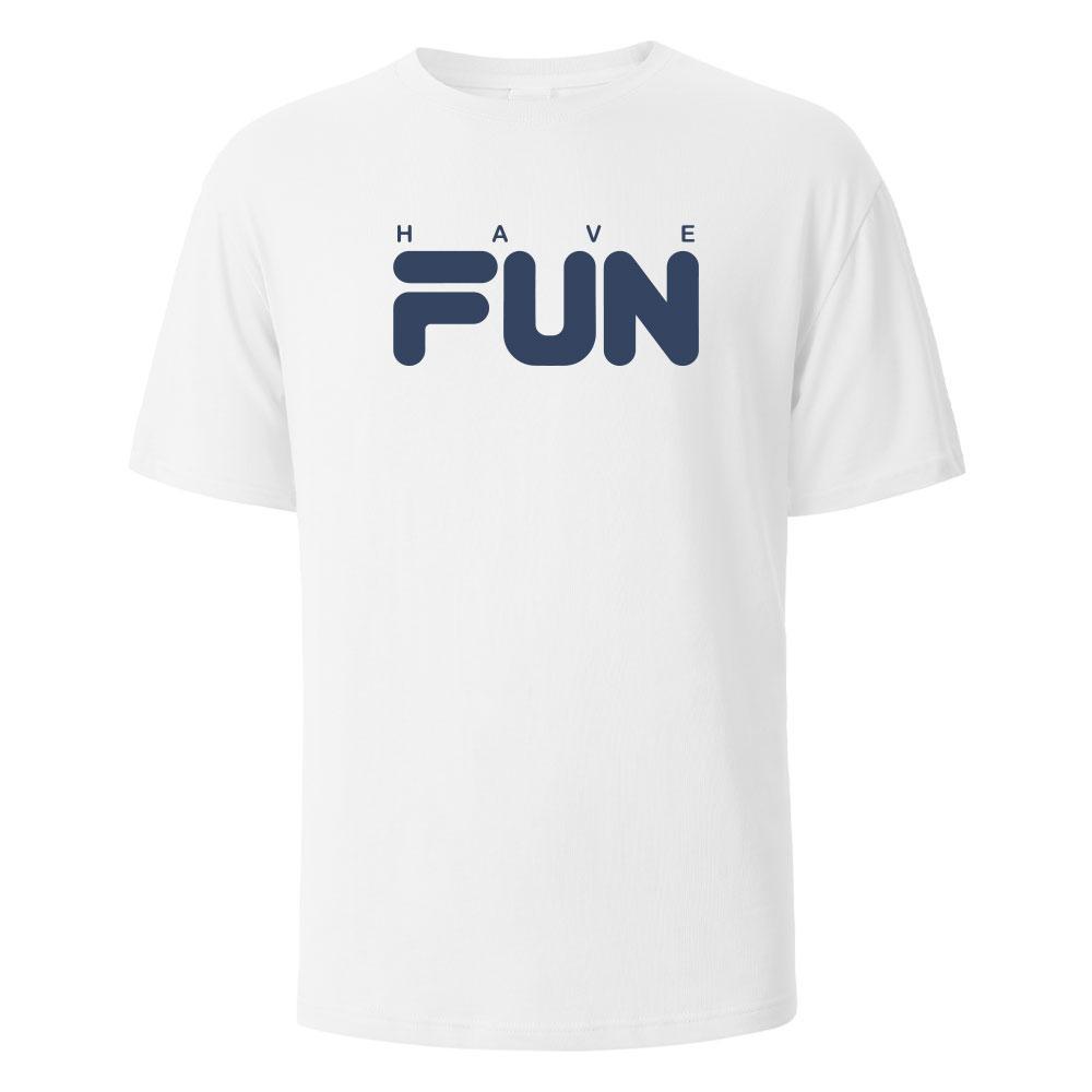 Have Fun Print TShirt Summer Tees For Men Women 100 Cotton Oneck Oversize Casual Short sleeved Tops Streetwear Basic Top