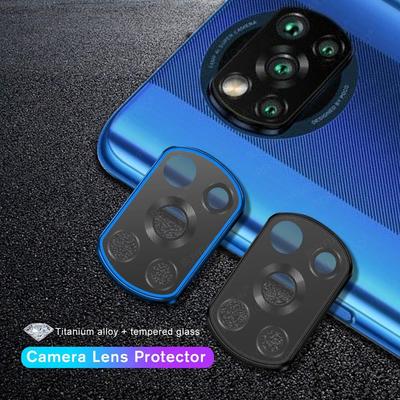 Защитный чехол для объектива камеры Xiaomi Poco X3 NFC Pro с металлическим кольцом, закаленное стекло для Xiaomi Poco X3Pro, защитный чехол для заднего объектива