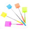 Stainless Steel Telescopic Fly Swatter with Plastic Head - Extension Style, Random Color.
