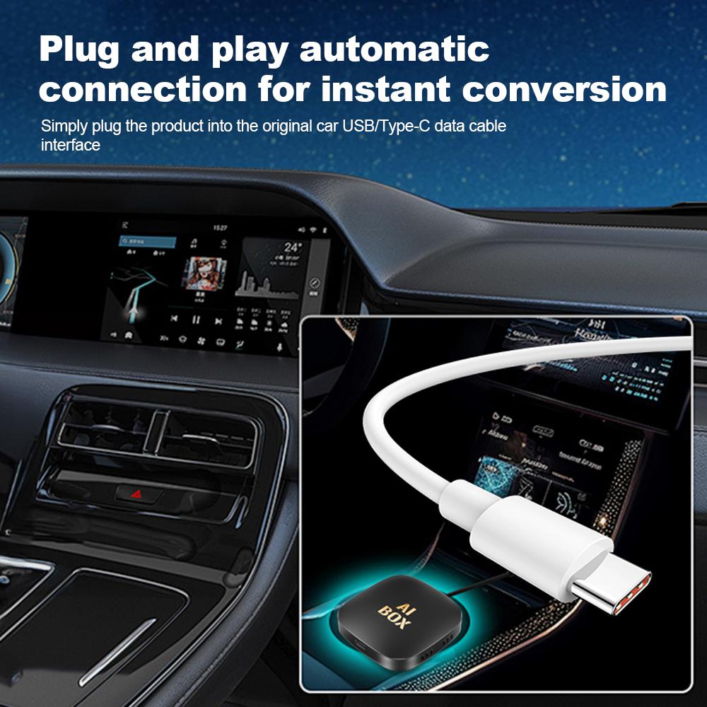 3IN1 Android 13 Ai Box Проводной и беспроводной Carplay Android Auto Адаптер WiFi для Youtube Nexflit Cars Smart Ai Box Встроенный Play Stroe