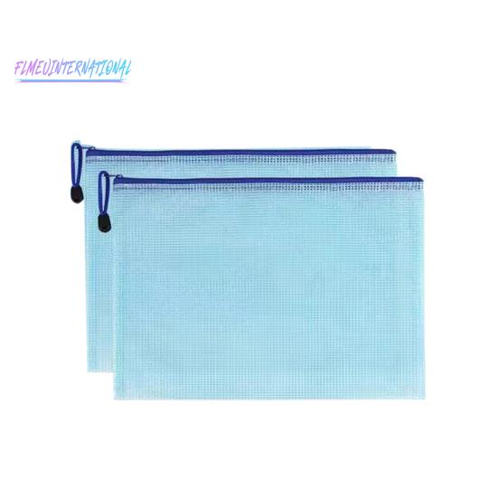 2 шт. прозрачные водонепроницаемые пакеты для файлов A4 A5-держатель для файлов, сетчатые карманы, яркие цветные пластиковые пакеты для хранения с веревочной ручкой