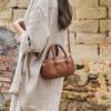 2025 New Genuine Leather Handbag Simple Shoulder Bag Fashion Handbag Commuter Shoulder Vegetable Tanned Cowhide Crossbody Bag