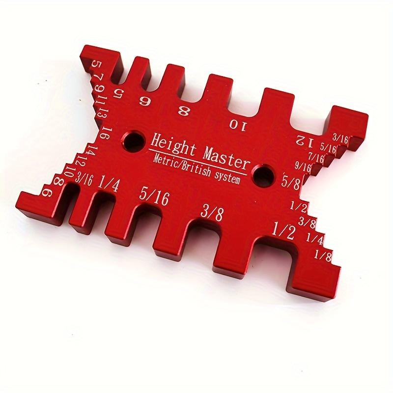 1 шт., алюминиевый набор шаблонов «ласточкин хвост» и треугольной линейки, прецизионный глубиномер для деревообработки, инструмент для измерения зазоров между шипами, метрическая/британская система