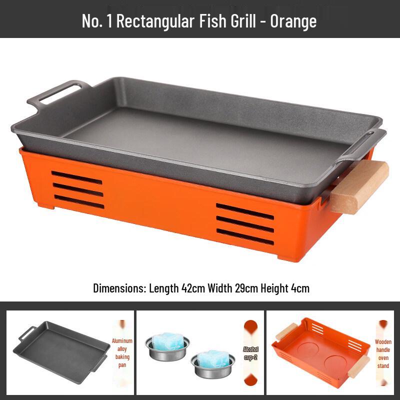 Kasiong Commercial Aluminum Alcohol Grill for Fish