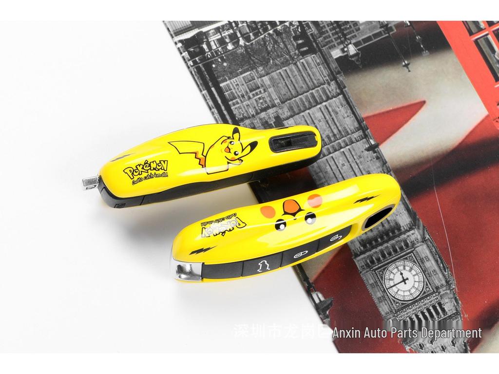 Ключ-чехол Porsche Pikachu: Комплект из трех частей для Macan, Cayenne, Panamera, 718