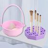 Силиконовый очиститель для кистей для макияжа, многофункциональная подвесная чаша для мытья косметических кистей, текстурированный ручной очиститель для кистей, контейнер для сушки