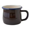 HUNTSMANS Enamel Cottage 380ml Mug, Brown,