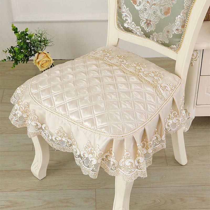 Элегантный кружевной декор 43*45 см, подушка для стула, противоскользящая подушка для сиденья в европейском стиле, домашний декор, обеденный офисный коврик