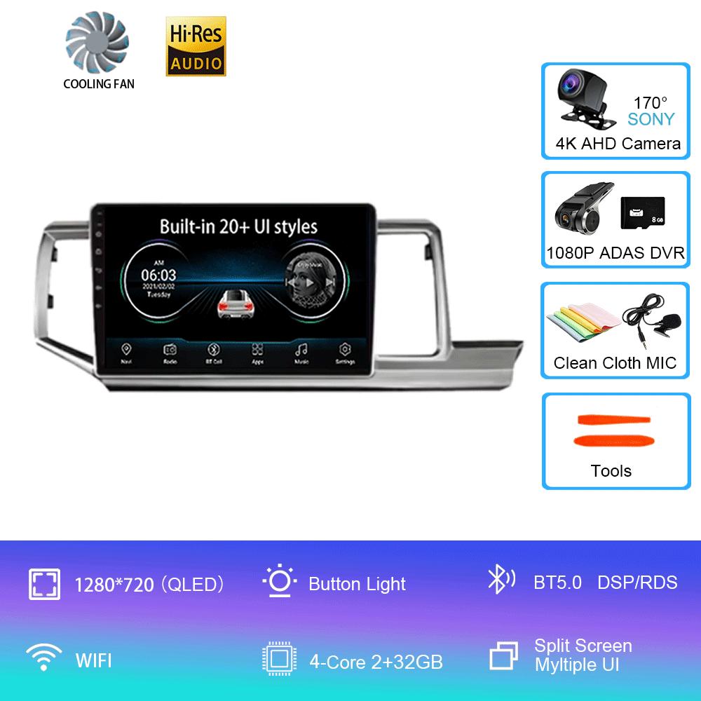 For Honda Stepwgn RHD 2009 - 2015 Android 14 Car Radio GPS Navi Multimedia Video Player Stereo Carplay Auto QLED DSP 2din DVD